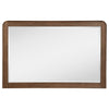 Rie Dresser Mirror | Walnut Brown Wood | Rounded Open Corners | 32’’ BM337937