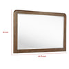 Rie Dresser Mirror | Walnut Brown Wood | Rounded Open Corners | 32’’ BM337937