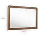 Rie Dresser Mirror | Walnut Brown Wood | Rounded Open Corners | 32’’ BM337937