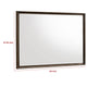 Genu Dresser Mirror | Warm Brown Wood Frame | Beveled Glass | 34’’ BM337938