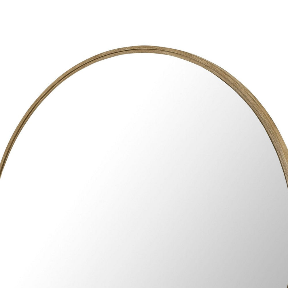 Fij Oval Dresser Mirror | Sand Wash Wood | Felt-Lined Tray | 38’’ BM337939