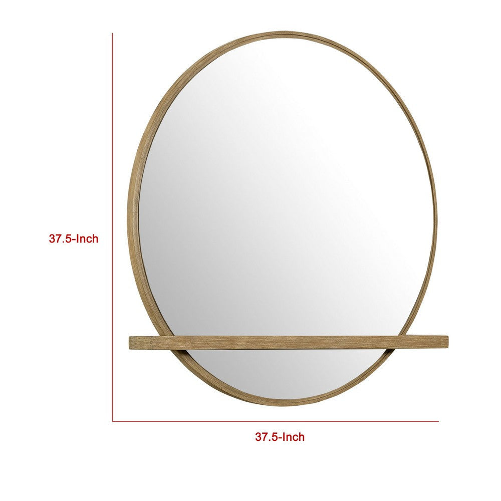 Fij Oval Dresser Mirror | Sand Wash Wood | Felt-Lined Tray | 38’’ BM337939
