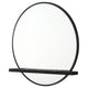Fij Oval Dresser Mirror | Black Wood Frame | Felt-lined Tray | 38’’ BM337940