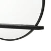 Fij Oval Dresser Mirror | Black Wood Frame | Felt-lined Tray | 38’’ BM337940