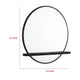 Fij Oval Dresser Mirror | Black Wood Frame | Felt-lined Tray | 38’’ BM337940
