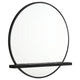 Fij Oval Dresser Mirror | Black Wood Frame | Felt-lined Tray | 38"