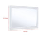 Heo Dresser Mirror | Landscape White Wood Frame | Beveled Glass | 36’’ BM337941