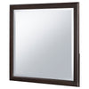 Amber Dresser Mirror | Brown Wood Frame | Beveled Mirror Glass | 38’’ BM337943