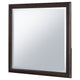 Amber Dresser Mirror | Brown Wood Frame | Beveled Mirror Glass | 38’’ BM337943