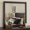Amber Dresser Mirror | Brown Wood Frame | Beveled Mirror Glass | 38"