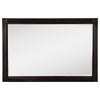 Meon Dresser Mirror | Dark Oak Brown Wood Frame | Rectangular 32’’ BM337944
