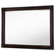 Meon Dresser Mirror | Dark Oak Brown Wood Frame | Rectangular 32’’ BM337944