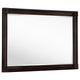 Meon Dresser Mirror | Dark Oak Brown Wood Frame | Rectangular 32"