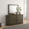 Seon Dresser Mirror | Portrait Dark Cocoa Brown Hardwood Frame | 36"