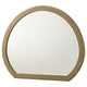 Heon Dresser Mirror | Natural Brown Wood | Subtle Rounded Shape | 38’’ BM337948