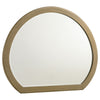 Heon Dresser Mirror | Natural Brown Wood | Subtle Rounded Shape | 38"