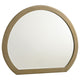 Heon Dresser Mirror | Natural Brown Wood | Subtle Rounded Shape | 38"