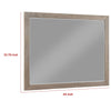 Keno Dresser Mirror | Sturdy Barley Brown Wood Frame | 33’’ BM337949