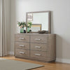 Keno Dresser Mirror | Sturdy Barley Brown Wood Frame | 33"