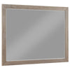 Keno Dresser Mirror | Sturdy Barley Brown Wood Frame | 33"