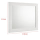 Ivon Dresser Mirror | White High Gloss Finish | Rectangular 37’’ BM337950