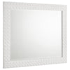 Ivon Dresser Mirror | White High Gloss Finish | Rectangular 37"