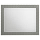 Ivon Dresser Mirror | Gray High Gloss Finish | Rectangular 37’’ BM337951