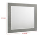 Ivon Dresser Mirror | Gray High Gloss Finish | Rectangular 37’’ BM337951
