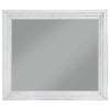 Leva Dresser Mirror | Distressed White Wood | Beveled Glass | 38’’ BM337952