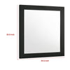 Caer Dresser Mirror | Rectangular Classic Black Asian Hardwood 35’’ BM337956