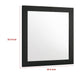 Caer Dresser Mirror | Rectangular Classic Black Asian Hardwood 35’’ BM337956