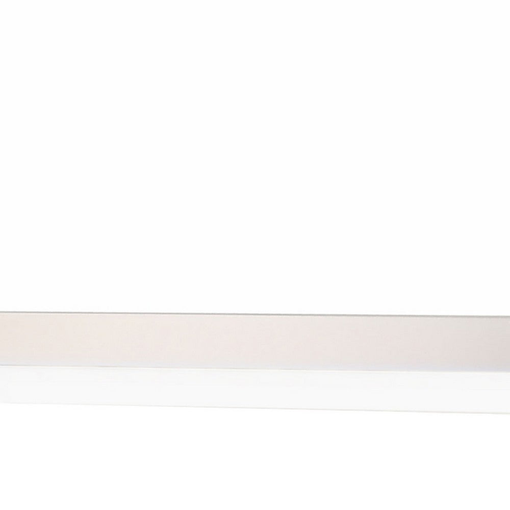 Sok LED Dresser Mirror | White High Gloss Finish | Rectangular 37"