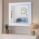 Sok LED Dresser Mirror | White High Gloss Finish | Rectangular 37"