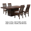 Brar Extendable Dining Table Set with 4 Chairs | Brown Solid Base BM337959