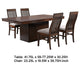 Brar Extendable Dining Table Set with 4 Chairs | Brown Solid Base BM337959