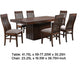 Brar Extendable Dining Table Set with 6 Chairs | Brown Solid Base BM337960
