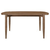 Dora Dining Table and 4 Chairs Set | Curved Scandinavian Walnut Brown BM337966