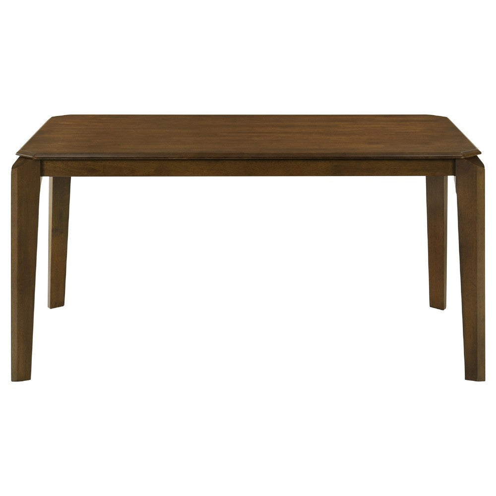 Montena 5pc Dining Table & 4 Chair Set | Beige | Dark Brown BM337970