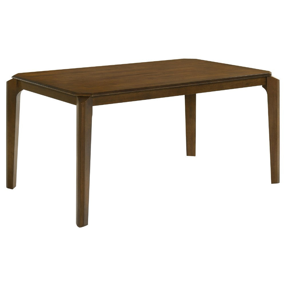 Montena 7pc Dining Table & 6 Chair Set | Beige | Dark Brown BM337971