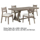 Elia 5pc Dining Table Set | Coastal Gray Hardwood | 4 Ivory White Chairs BM337986