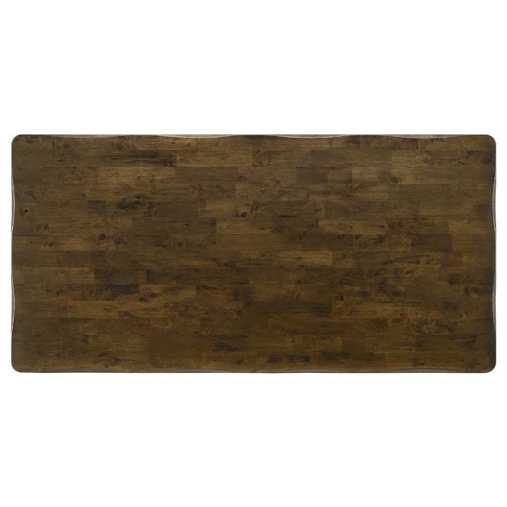 Siny 5pc Dining Table Set | Nutmeg Brown Finish | 4 Padded Side Chairs BM337994