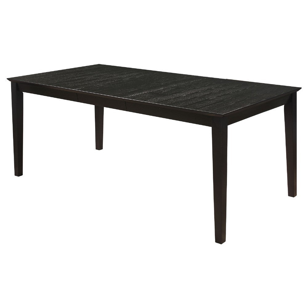 Lela 5pc Extendable Dining Table and 4 Chair Set | Black and Ivory BM338011