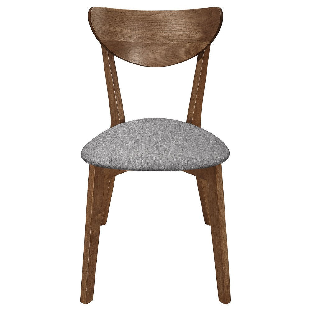 Relo 6pc Extendable Dining Table | Bench | 4 Chairs | Walnut Brown & Gray BM338023
