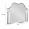 Nive Dresser Mirror Silver Wood Frame Double Arch Top 40’’ BM338034