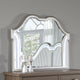 Nive Dresser Mirror, Silver Wood Frame, Double Arch Top, 40"
