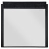 Jack Dresser Mirror Black Wood Molded Frame Design Square 36’’ BM338035