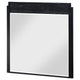 Jack Dresser Mirror Black Wood Molded Frame Design Square 36’’ BM338035