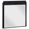 Jack Dresser Mirror, Black Wood, Molded Frame Design, Square 36"