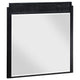 Jack Dresser Mirror, Black Wood, Molded Frame Design, Square 36"