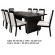 Jack 9-Piece Extension Dining Table Set 8 Chairs Black Wood Finish BM338037